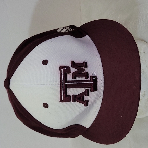 Adidas Texas A & M Baseball Cap Size 7 3/8 - Picture 1 of 7